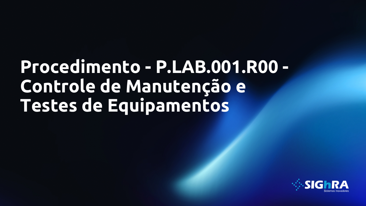 Course Image Procedimento - P.LAB.001.R00 - Controle de Manutenção e Testes de Equipamentos