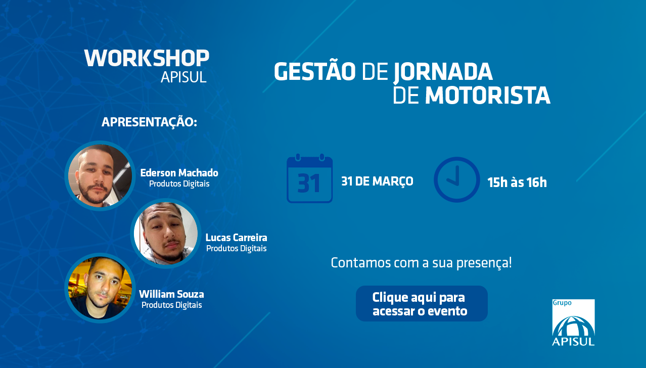 Course Image Workshop | Gestão de Jornada de Motoristas